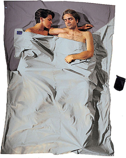 Sleeping Bag Liner Travelsheet Double-Size 220x180 Cocoon Grey