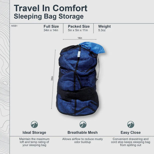 Sleeping Bag Storage Bag Cocoon Black