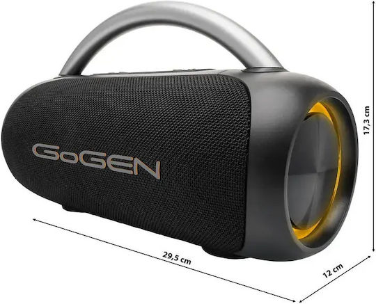 GoGEN BS380B Rollee Ηχείο Bluetooth 25W με Διάρκεια Μπαταρίας έως 12 ώρες Μαύρο