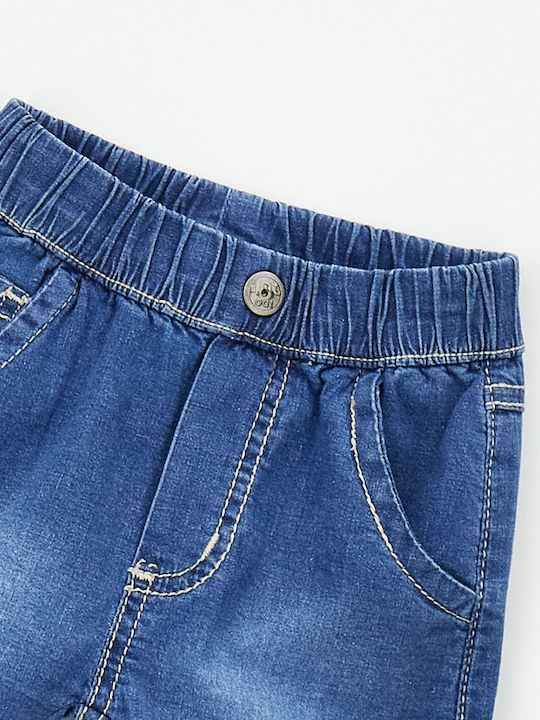 Kids Denim Washed Blue Shorts/Bermuda