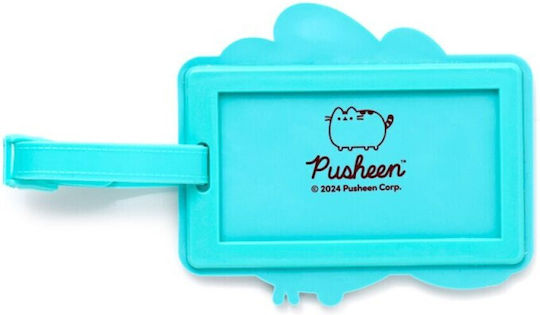 Pusheen Cat Summer Surfer PVC Luggage Label