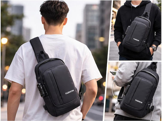 Military Chest Bag Black 8lt