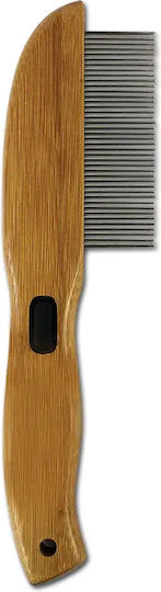 Bamboo Groom Comb Medium for Long-Haired Dogs for Coat Grooming