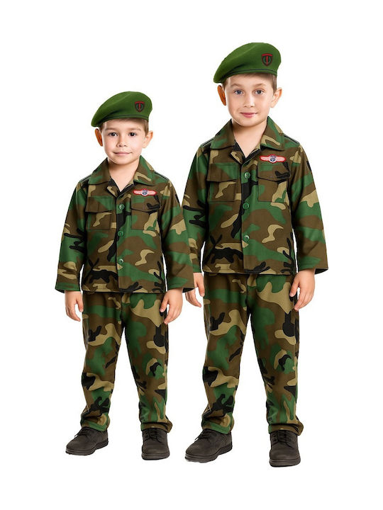 Kids Carnival Costume Green Beret Soldier