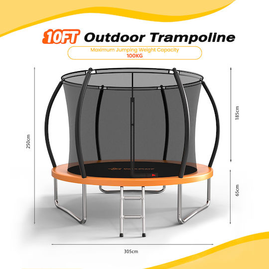 Bebe Stars Outdoor Trampoline Diameter 305cm with Net