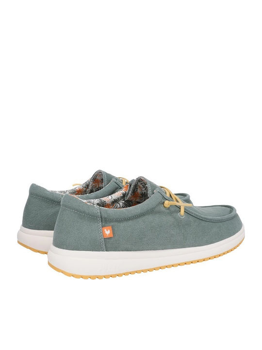 Path Ανδρικά Loafers σε Πράσινο Χρώμα