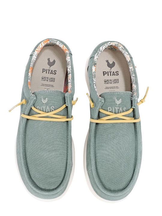 Path Ανδρικά Loafers σε Πράσινο Χρώμα