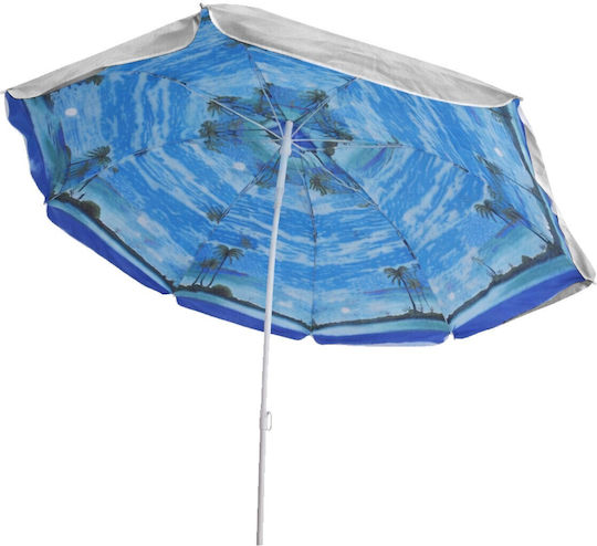 Campus Folding Beach Umbrella Diameter 1.8m Blue