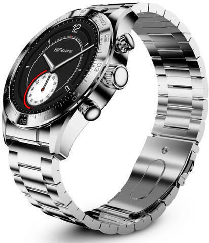 HiFuture Go Pro 2 Stainless Steel Smartwatch με Παλμογράφο (Ασημί)