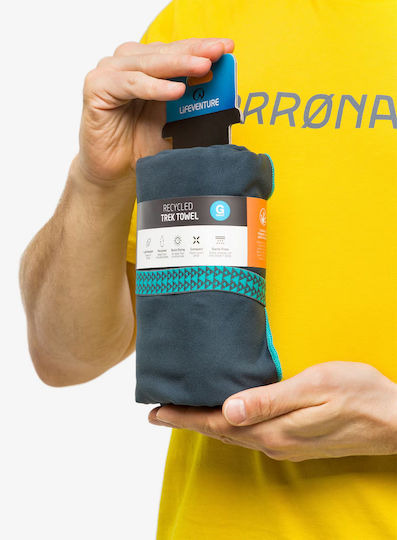 Lifeventure Recycled Softfibre Trek Towel Gray Giant
