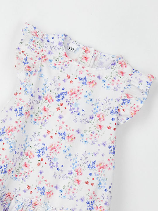 Kinderkleid Hellblau-Pink