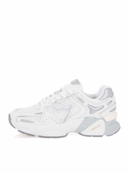 Destiny Damen Anatomische Sneakers Weiß Silber