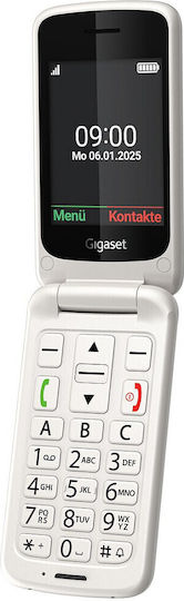 Gigaset GL595 Einzel-SIM Handy mit Großen Tasten Weiß