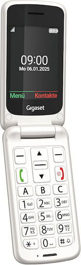 Gigaset GL595 Einzel-SIM Handy mit Großen Tasten Weiß