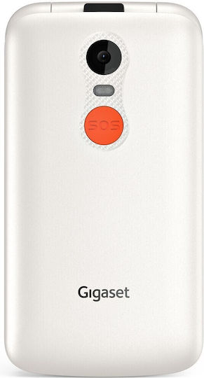 Gigaset GL595 Einzel-SIM Handy mit Großen Tasten Weiß
