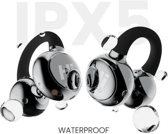 HiFuture FlexClip Open Ear Bluetooth Handsfree Ακουστικά με Αντοχή στον Ιδρώτα Μαύρα