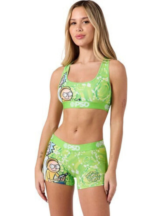Women's Green Sports Bra