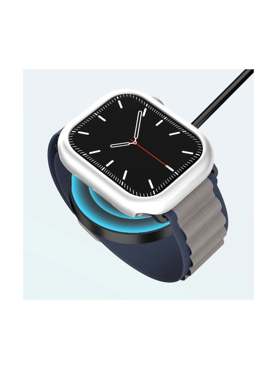 Mijobs Protection Plastic Case in Transparent color for Apple Watch Ultra 49mm