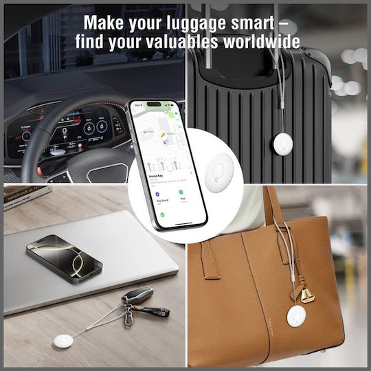 4Smarts SkyTag Duos Apple Find My & Google Find Hub White 4 Pieces