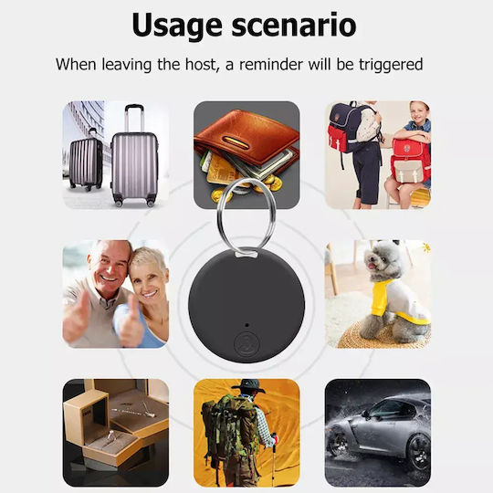 Mini Round Bluetooth Tracker Πορτοκαλί