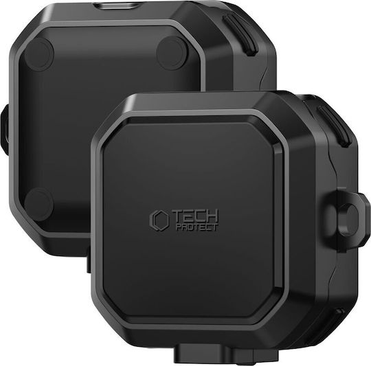 Tech-Protect Carbonox Magsafe Silicone / Plastic Case in Black for Samsung Galaxy Buds 4 / 4 Pro