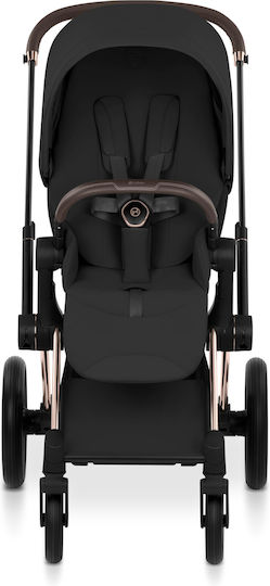 Cybex Priam Comfort Ρυθμιζόμενο Καρότσι 2 σε 1 Kατάλληλο για Nεογέννητο Sepia Black / Rosegold 12.9kg