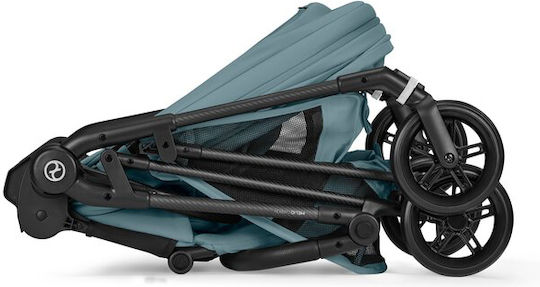 Cybex Melio Carbon Reversible Baby Stroller Suitable for Newborn Stormy Blue 5.9kg