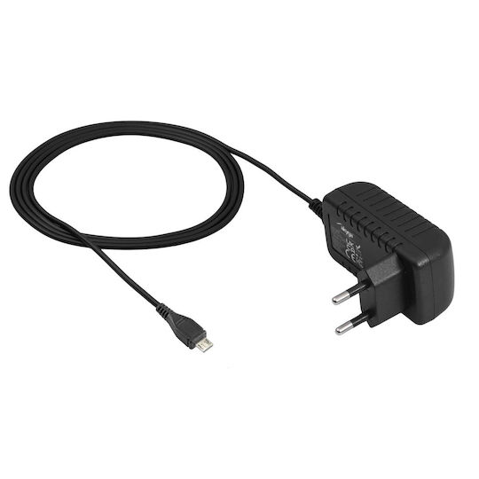 Akyga Charger with Built-in Cable micro USB 10W Blacks (AK-TB-23)