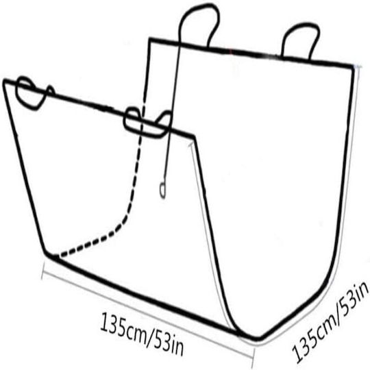 Denik Car Seat Cover Rear 1.35x1.35m