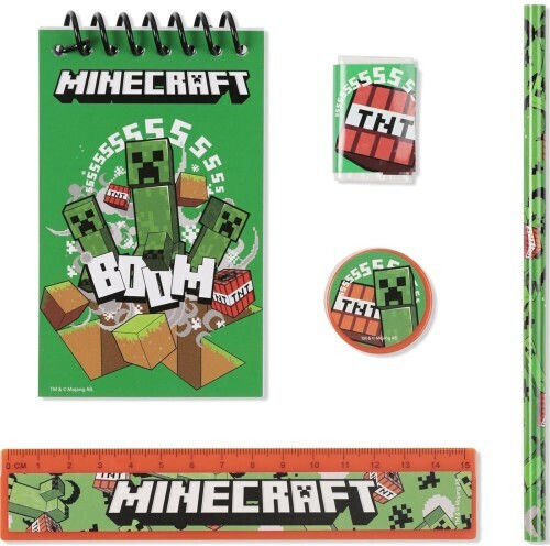Minecraft Stationery Set 5pcs 12 Τεμ