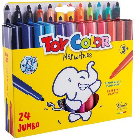 Toy Color Маркери за рисуване Дебели Комплект 12 цвята