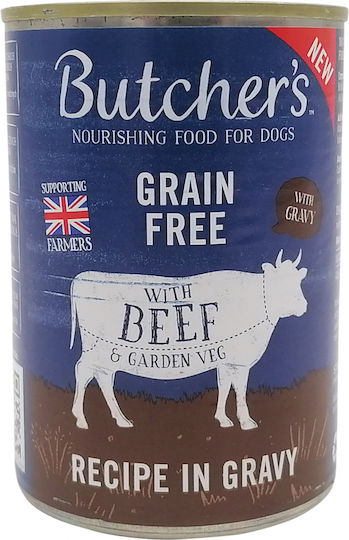 Butcher's Pet Care Original Recipe Wet Food Dogs in Cans with Beef Grain-Free & Gluten-Free 400gr