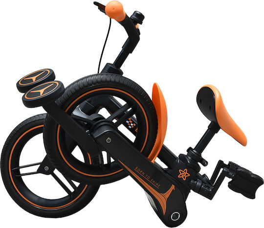 Bebe Stars Tiger 12" Παιδικό Ποδήλατo Πόλης 4 σε 1 Γκρι