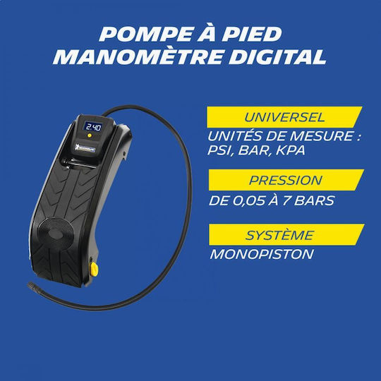 Michelin 009516 Luftpumpe Luftpumpe Fuß mit Manometer