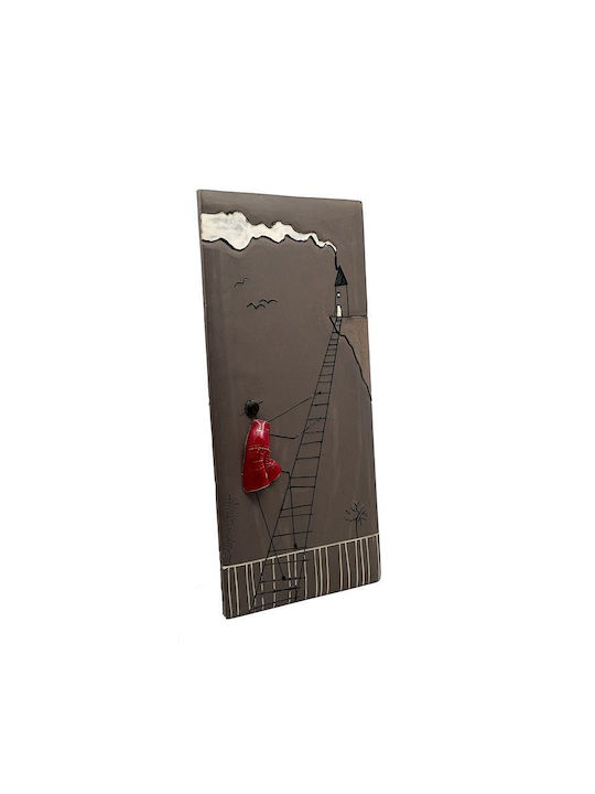 Handmade Ceramic Wall Decor 42x21cm