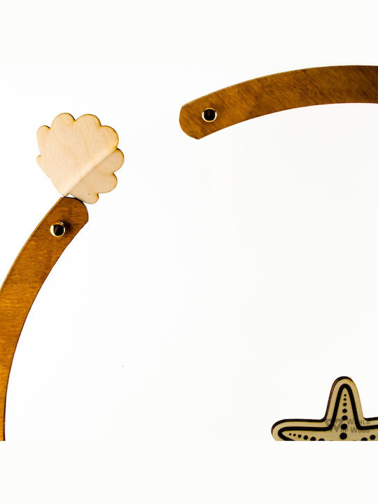 World Wood Round Wish Book Piggy Bank Your Own Symbol