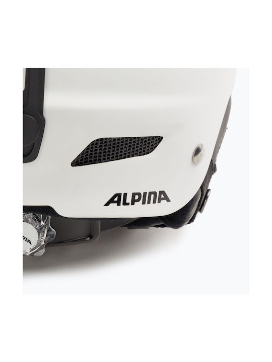 Alpina Biom Κράνος για Σκι & Snowboard White Mat