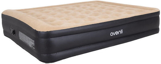 Avenli Inflatable Double Air Mattress with Integrated Electric Pump Jilong High 203x157x47cm