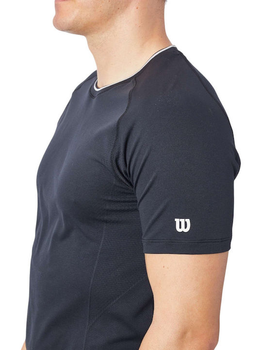 Wilson Team Seamless Crew WM00282411BKA Men's Black Blouse