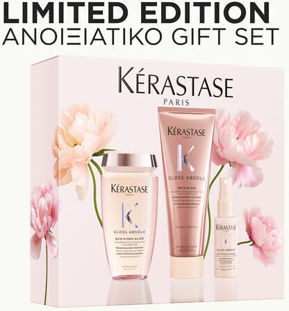 Kérastase Gloss Absolu Σετ Περιποίησης Μαλλιών Λάμψης με Σαμπουάν, Conditioner & Λοσιόν 3τμχ