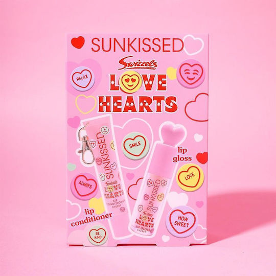 Sunkissed x Love Hearts Σετ Μακιγιάζ για τα Χείλη Cherry 2τμχ