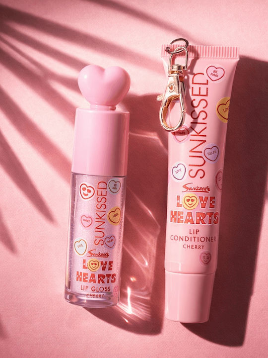 X Love Hearts Makeup Set for Lips Cherry 2 Pieces