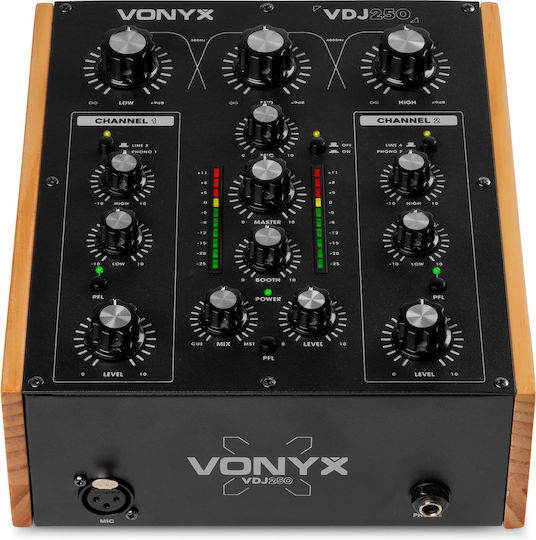 Vonyx VDJ250 172.756 Digital Mixer 2 Channels