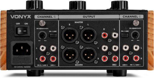 Vonyx VDJ250 172.756 Digital Mixer 2 Channels