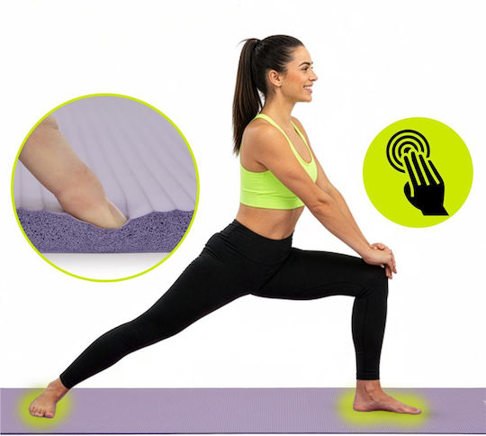 Sersimo Trainingsmatte Yoga Lila (183x61x2cm)