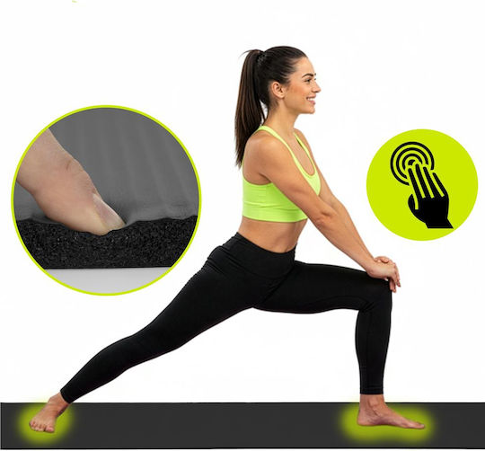 Sersimo Trainingsmatte Yoga Schwarz 183x61x2cm