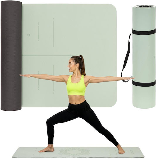 Στρώμα Γυμναστικής Yoga Πράσινο (183x61x0.6cm)