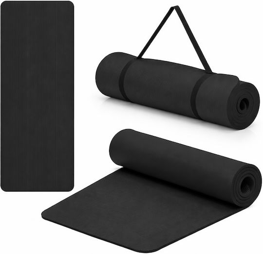 Στρώμα Γυμναστικής Yoga Μαύρο (183x61x1cm)