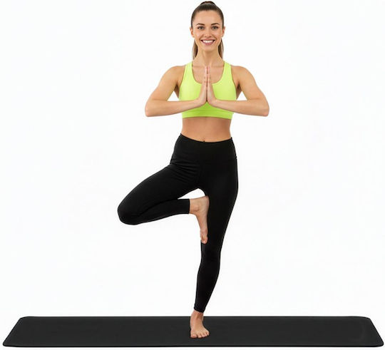 Στρώμα Γυμναστικής Yoga Μαύρο (183x61x1cm)