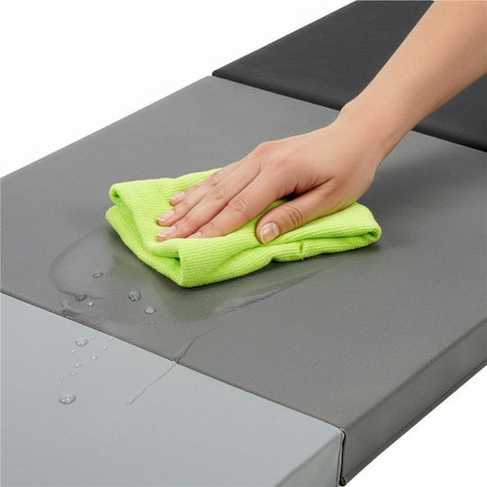 Foldable Exercise Mat Yoga Grey (180x60x6cm)